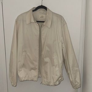 New Zara Origins white bomber jacket